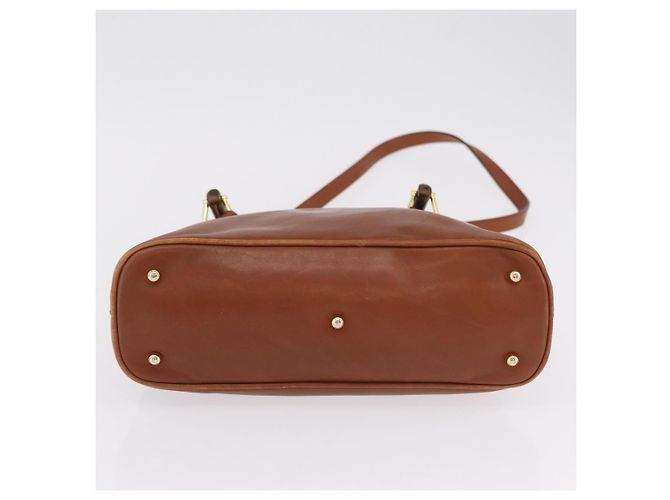 GUCCI Bamboo Hand Bag Leather 2way Brown Gold 000 1274 0290 - vista 6