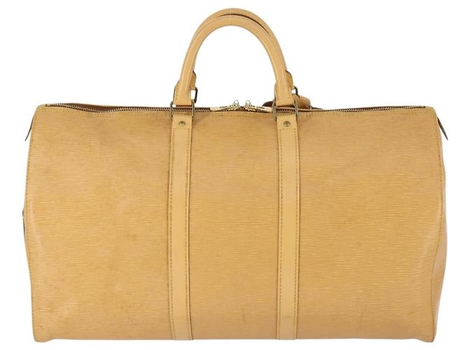 LOUIS VUITTON Epi Keepall 50 Boston Bag Beige M42941 LV - vista 2