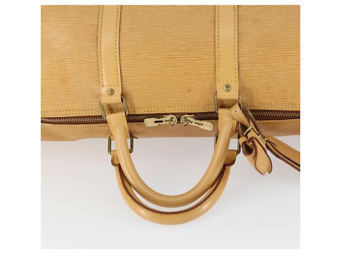 LOUIS VUITTON Epi Keepall 50 Boston Bag Beige M42941 LV - vista 7