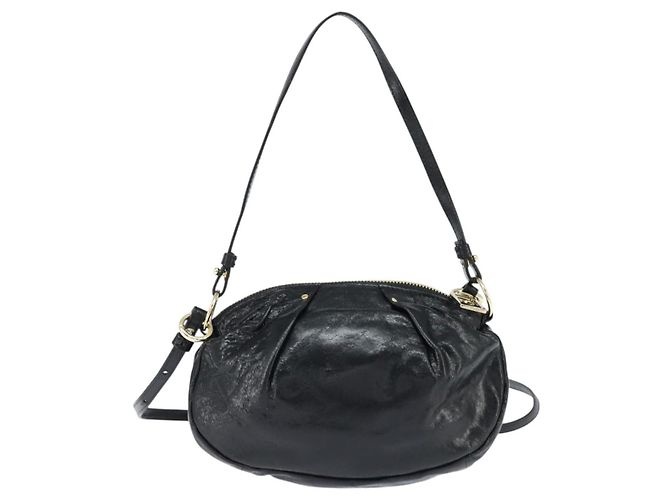 Chloé Sac à main Chloe en cuir 2way Noir Or - vue 2