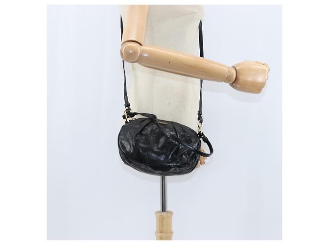 Chloé Sac à main Chloe en cuir 2way Noir Or - vue 23