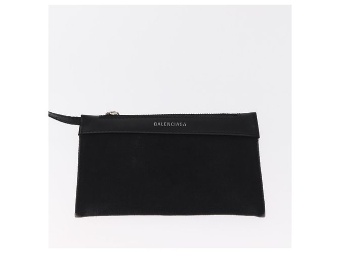 Borsa a mano BALENCIAGA Cabas XS Canvas 2way Black Silver 390346 - vista 21