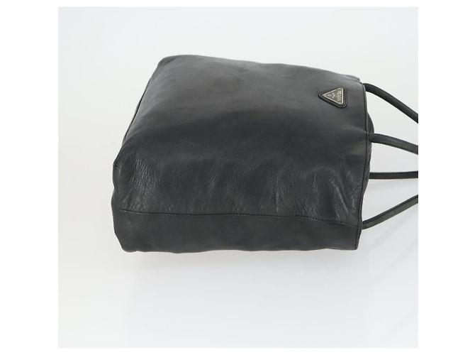 Borsa Tote PRADA in pelle nera - vista 4