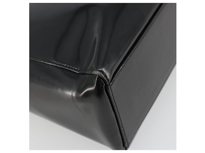 Borsa Tote Christian Dior Pelle verniciata Black Silver - vista 9