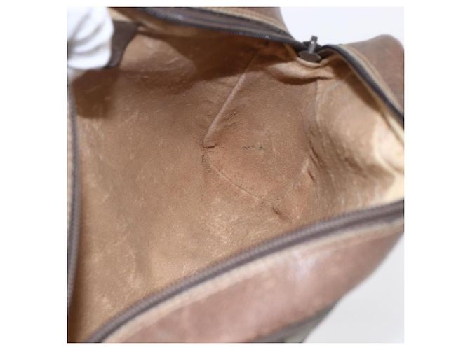 Borsa GUCCI GG Supreme Web Sherry Line PVC Beige Oro 56 02 004 - vista 20