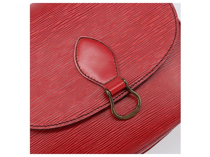 Borsa a tracolla LOUIS VUITTON Epi Saint Cloud GM Rossa M52197 LV - vista 18