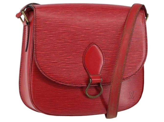 Borsa a tracolla LOUIS VUITTON Epi Saint Cloud GM Rossa M52197 LV - vista 26