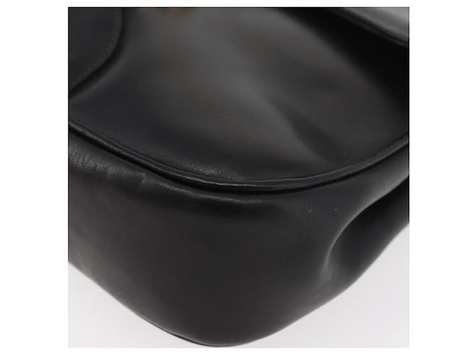Borsa a tracolla GUCCI Web Sherry Line Jackie in pelle nera, oro e rosso - vista 14