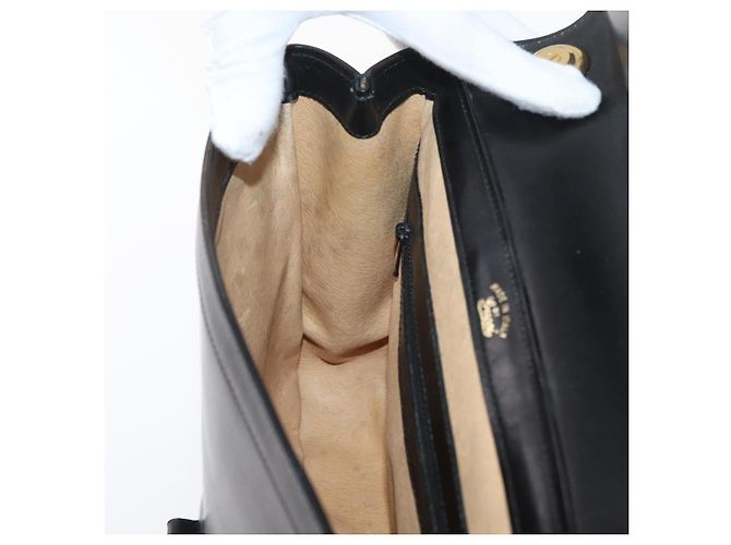 Borsa a tracolla GUCCI Web Sherry Line Jackie in pelle nera, oro e rosso - vista 19
