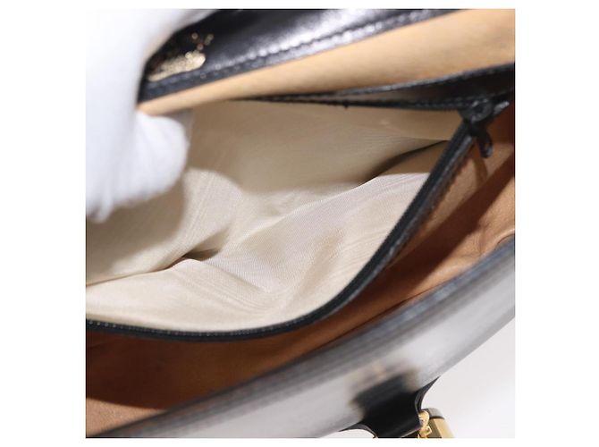 Borsa a tracolla GUCCI Web Sherry Line Jackie in pelle nera, oro e rosso - vista 21