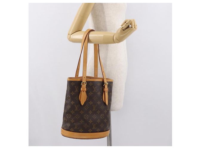 LOUIS VUITTON Borsa a tracolla Monogram Bucket PM M42238 LV - vista 22