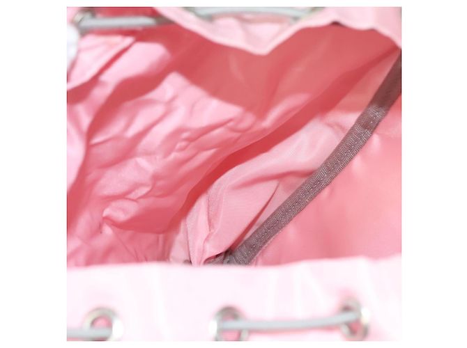 Sac à dos PRADA Nylon Pink Silver - vue 27