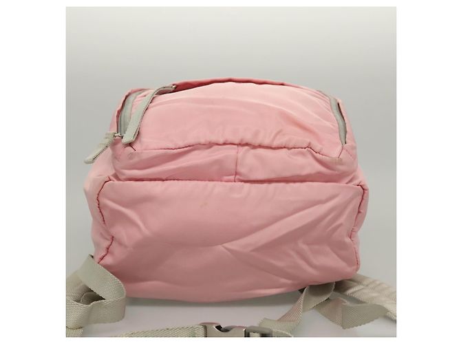 Sac à dos PRADA Nylon Pink Silver - vue 5