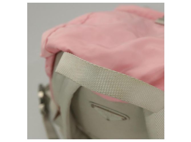 Sac à dos PRADA Nylon Pink Silver - vue 7