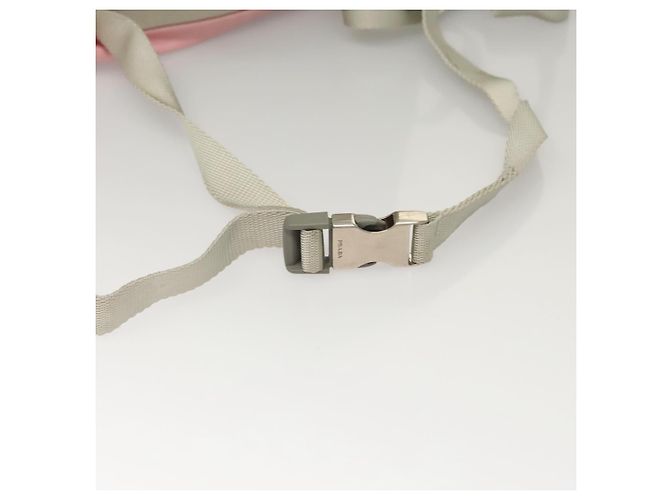 Sac à dos PRADA Nylon Pink Silver - vue 9
