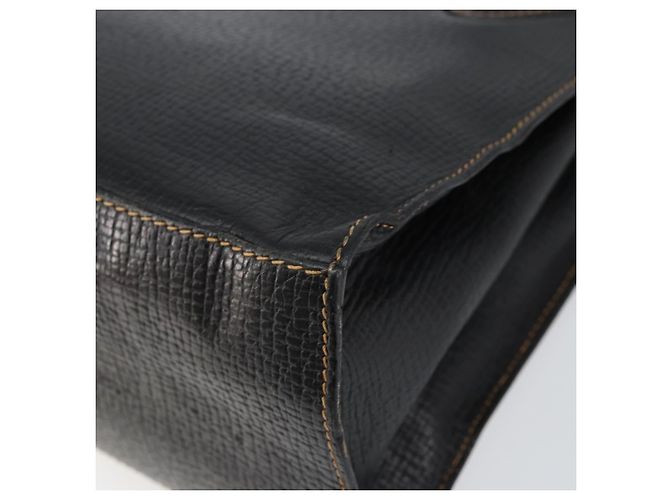 Borsa Tote LOEWE in pelle nera e oro - vista 15