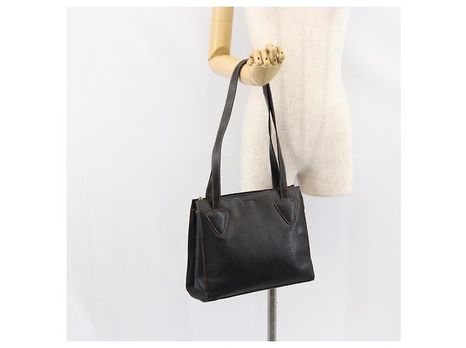 Borsa Tote LOEWE in pelle nera e oro - vista 23