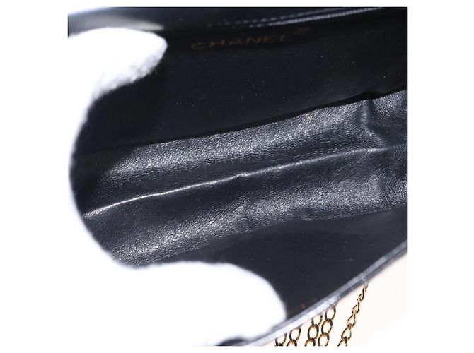 Borsa a tracolla CHANEL Matelasse con catena Smalto Nero Oro CC - vista 10