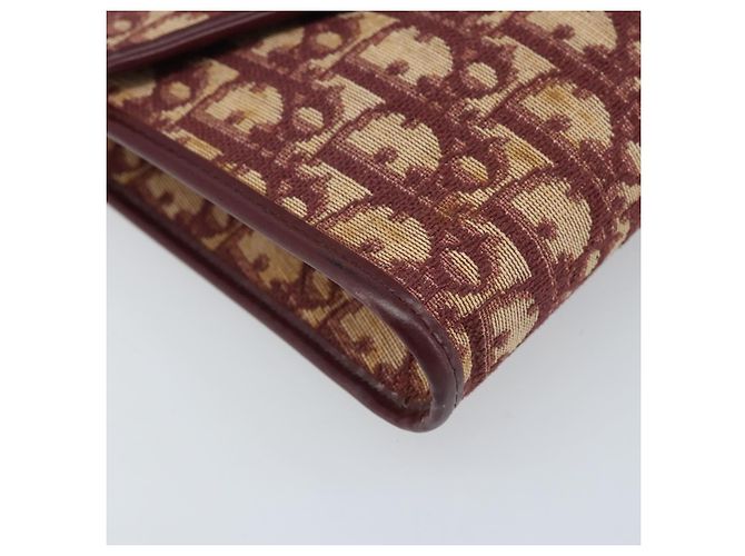 Borsa a tracolla con catena Christian Dior Trotter Canvas Rosso Oro - vista 14