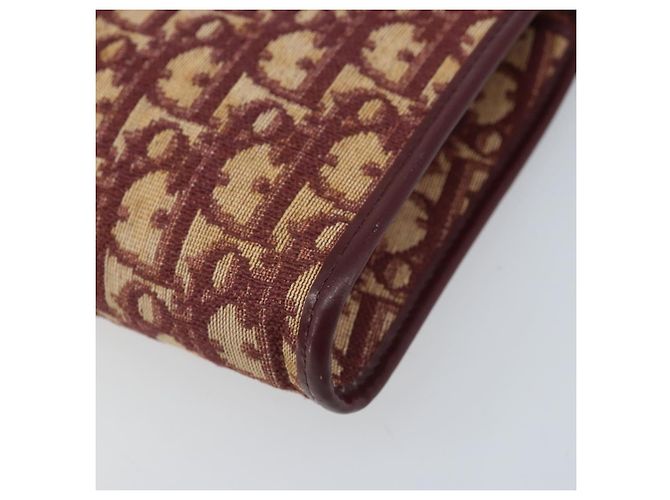 Borsa a tracolla con catena Christian Dior Trotter Canvas Rosso Oro - vista 15