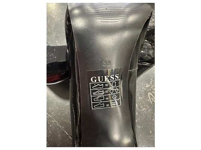 Décolleté Guess in vernice nero - vista 6