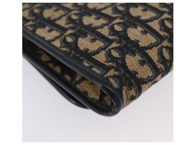 Borsa a tracolla con catena Christian Dior Trotter Canvas Navy Gold - vista 15