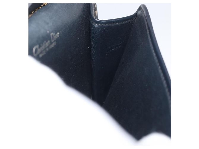 Borsa a tracolla con catena Christian Dior Trotter Canvas Navy Gold - vista 18