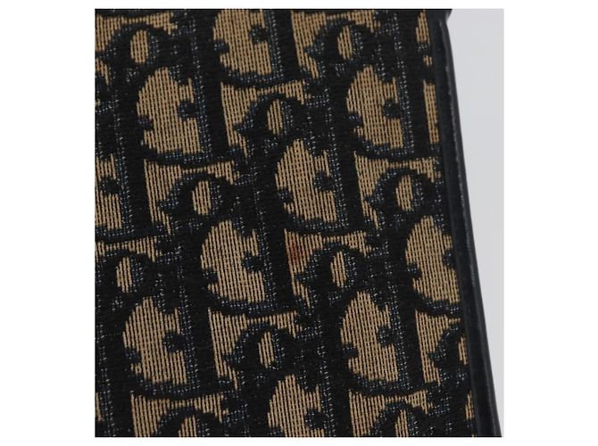 Borsa a tracolla con catena Christian Dior Trotter Canvas Navy Gold - vista 3