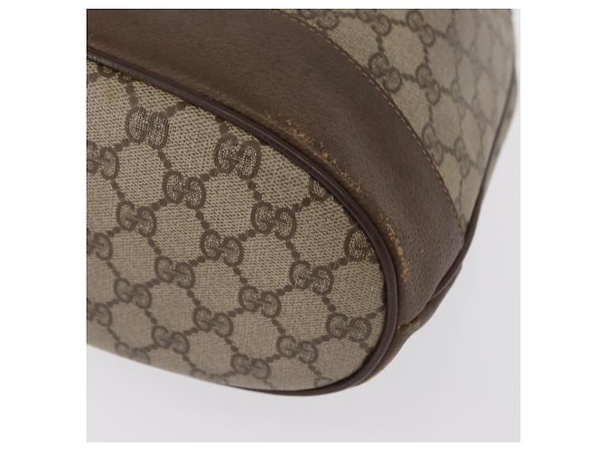 Borsa GUCCI GG Supreme Web Sherry Line PVC Beige Gold 164 02 085 - vista 17