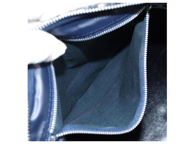 Borsa Boston Christian Dior Trotter Canvas Navy Silver - vista 21