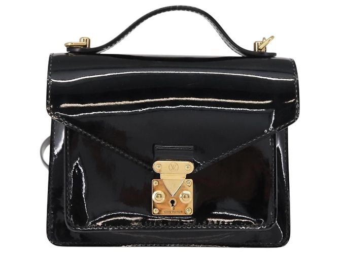 LOUIS VUITTON Vernis Monceau BB Handtasche 2way Noir Manetic LV - Ansicht 13