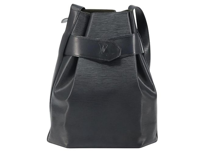 Bucket LOUIS VUITTON Epi Sac Depaule GM Shoulder Bag Black M80155 LV - vista 13