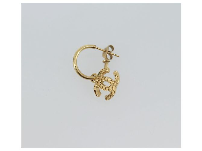 Timeless CHANEL Pierce metal Gold Tone CC - vista 4