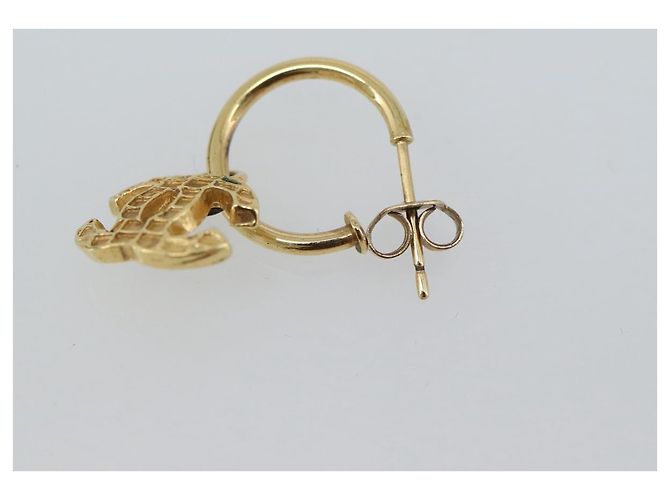 Timeless CHANEL Pierce metal Gold Tone CC - vista 8