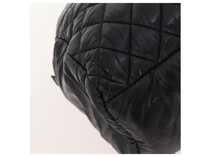 Cocoon Bolso de mano CHANEL Nylon Negro Plata CC - vista 14