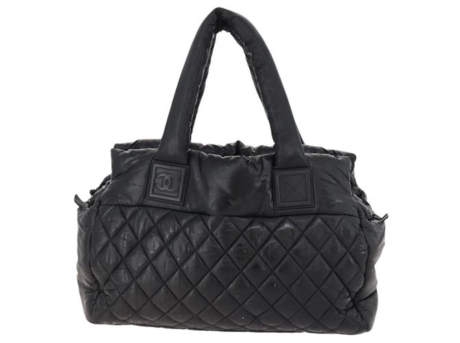 Cocoon Bolso de mano CHANEL Nylon Negro Plata CC - vista 2