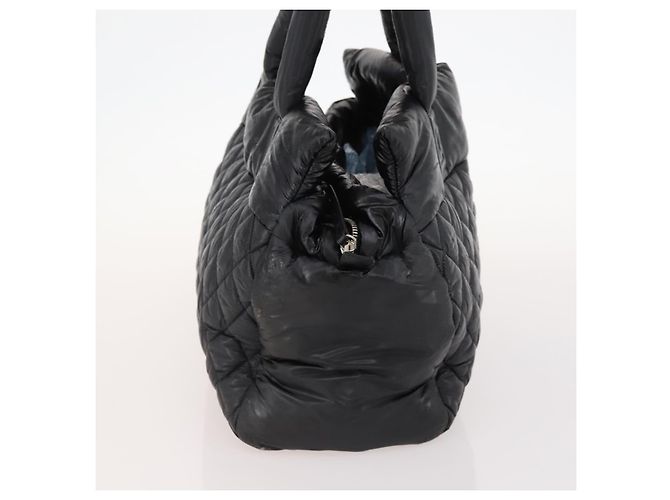 Cocoon Bolso de mano CHANEL Nylon Negro Plata CC - vista 3