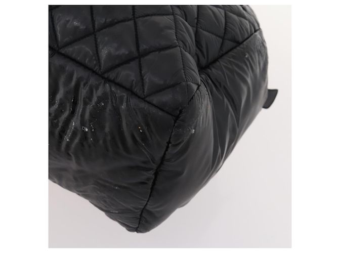 Cocoon Bolso de mano CHANEL Nylon Negro Plata CC - vista 9