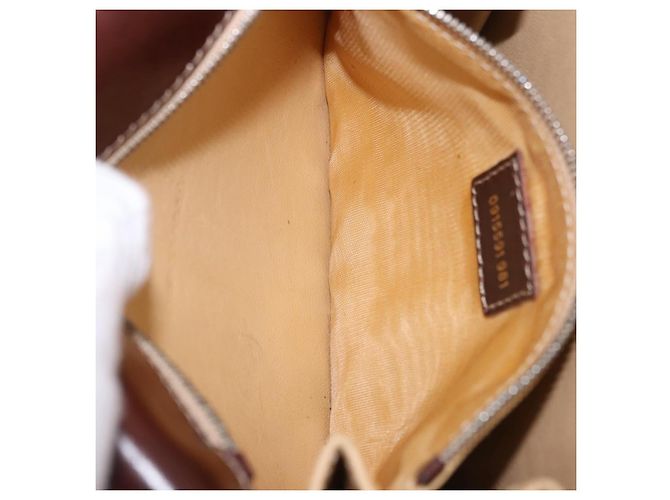 Borsa a spalla FENDI Harako Leather Beige Silver - vista 11