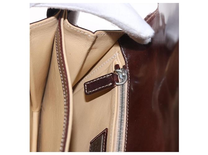 Borsa a spalla FENDI Harako Leather Beige Silver - vista 26
