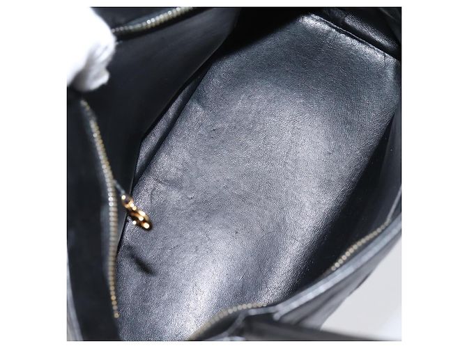 Borsa Tote Standard CHANEL Pelle Caviar Nero Oro CC - vista 12