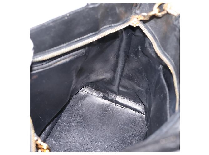 Borsa Tote Standard CHANEL Pelle Caviar Nero Oro CC - vista 20