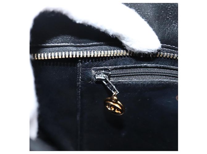 Borsa Tote Standard CHANEL Pelle Caviar Nero Oro CC - vista 22