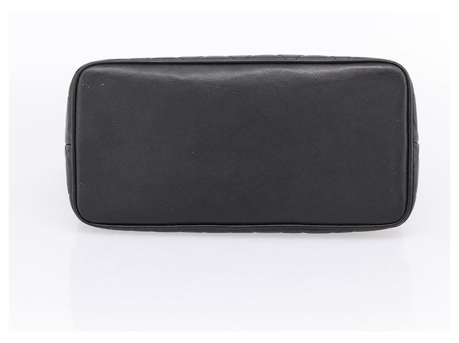 Borsa Tote Standard CHANEL Pelle Caviar Nero Oro CC - vista 5