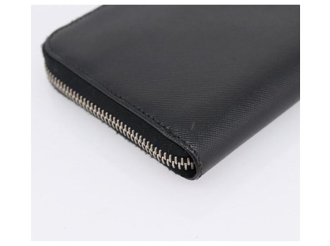 PRADA Langbrieftasche aus Saffiano-Leder Black Silver - Ansicht 16