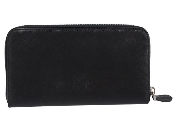 PRADA Langbrieftasche aus Saffiano-Leder Black Silver - Ansicht 2