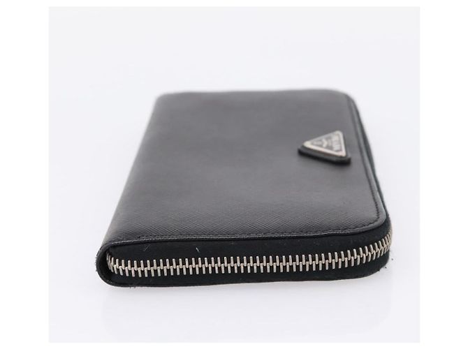 PRADA Langbrieftasche aus Saffiano-Leder Black Silver - Ansicht 4
