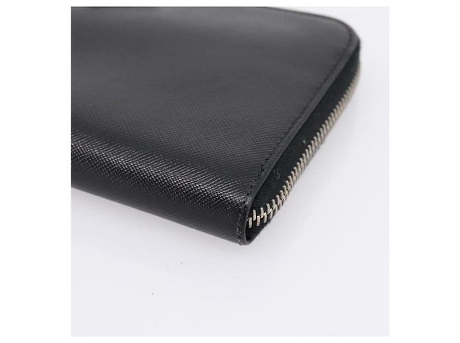 PRADA Langbrieftasche aus Saffiano-Leder Black Silver - Ansicht 7