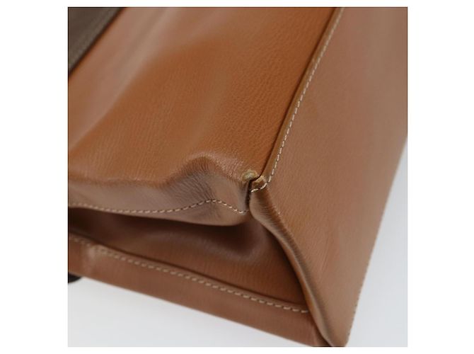 Borsa a mano LOEWE Velazquez in pelle marrone e oro - vista 16