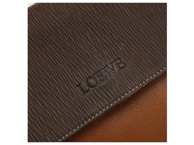 Borsa a mano LOEWE Velazquez in pelle marrone e oro - vista 17